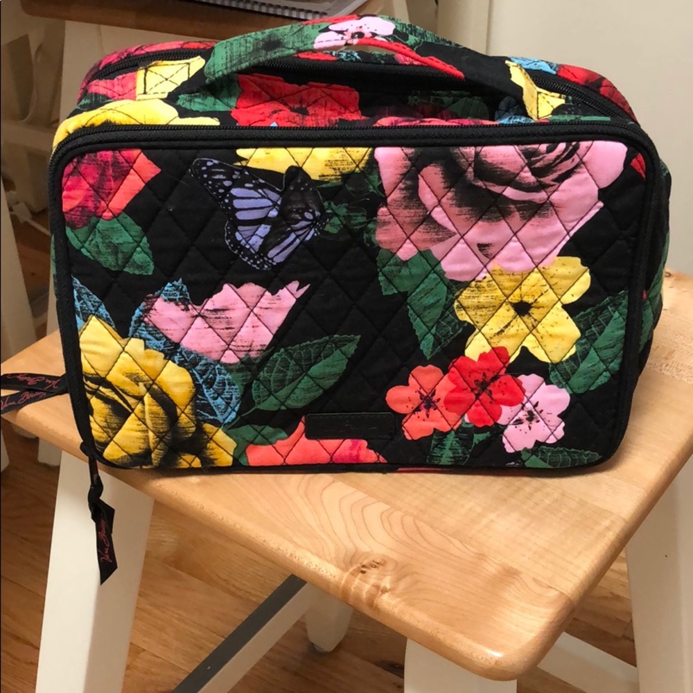 Vera Bradley makeup travel bag & small Lancôme bag